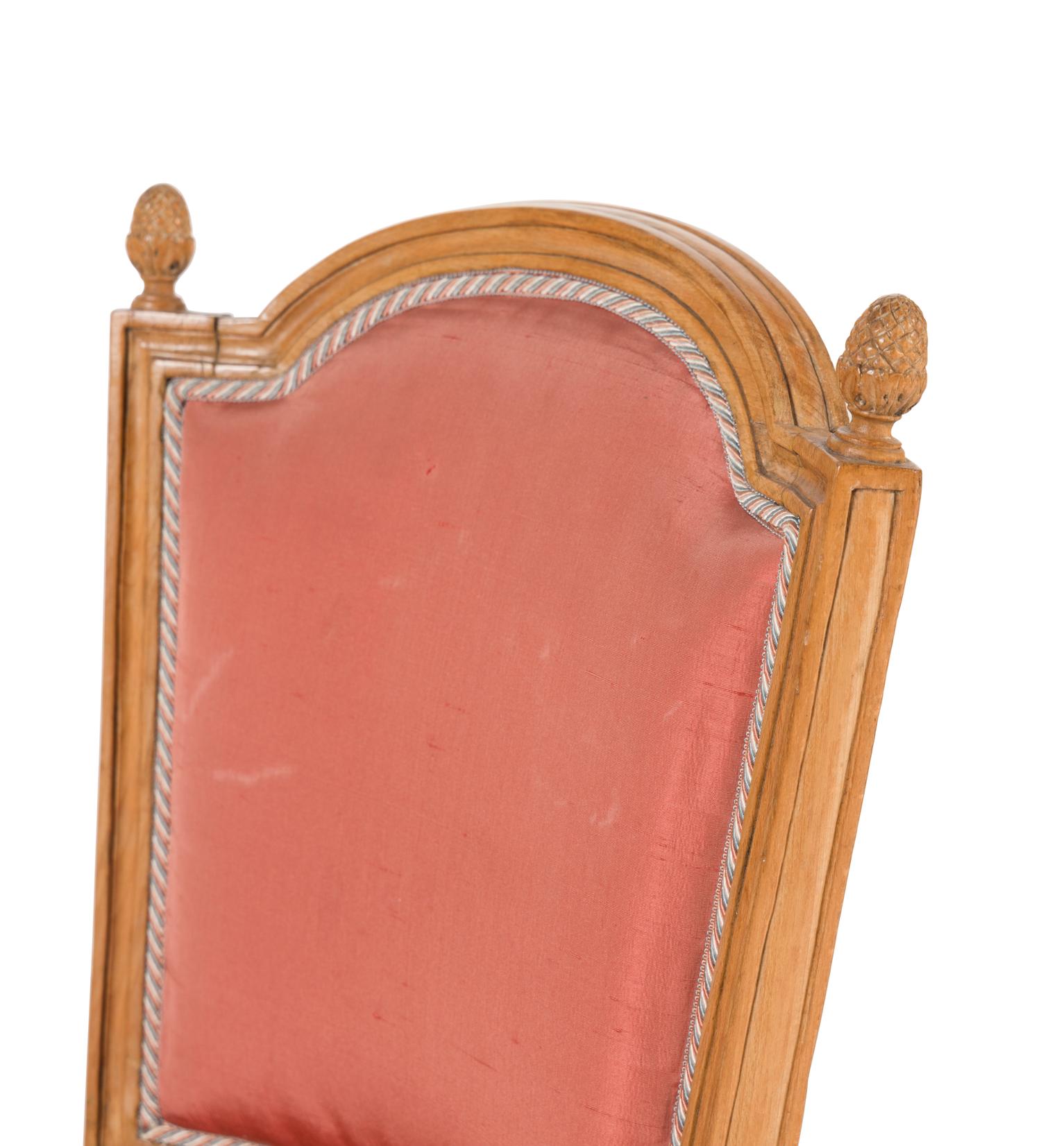 A Pair of Louis XVI Carved Beechwood Chaises