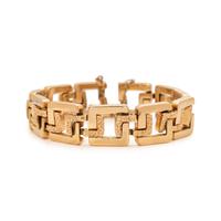 YELLOW GOLD BRACELET AND EARCLIPS