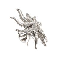 An 18 Karat White Gold and Diamond Starfish Ring, Doris Panos, 13.20 dwts.