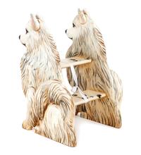 A Set of Samoyed Library Steps Height 32 inches.