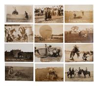 [WESTERN AMERICANA]. A group of 41 RPPCs of rodeos, cowboys, and cowgirls.