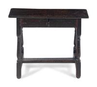 A Charles II Oak Joint Stool