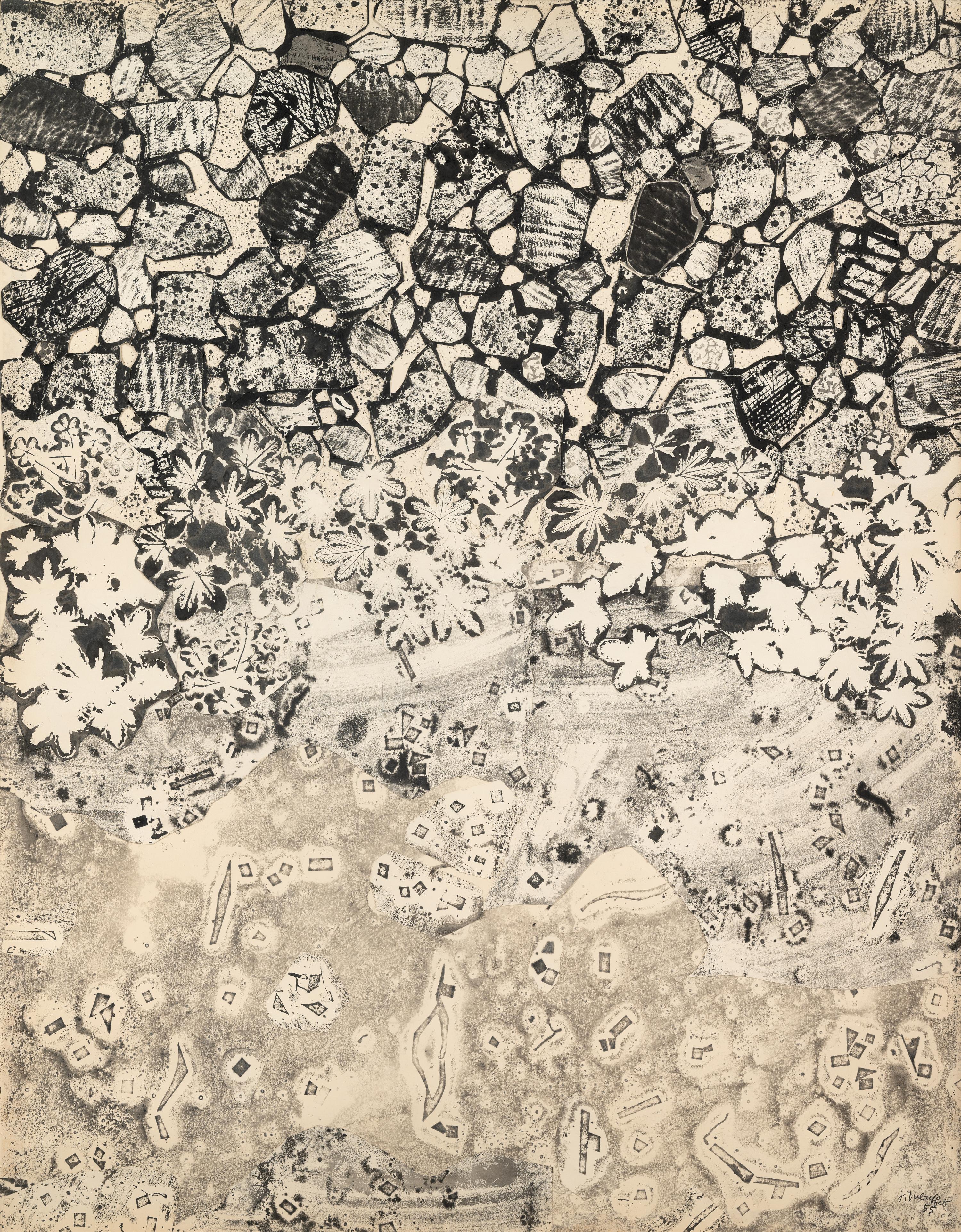 Pied du Mur au sol jonché , July 1955