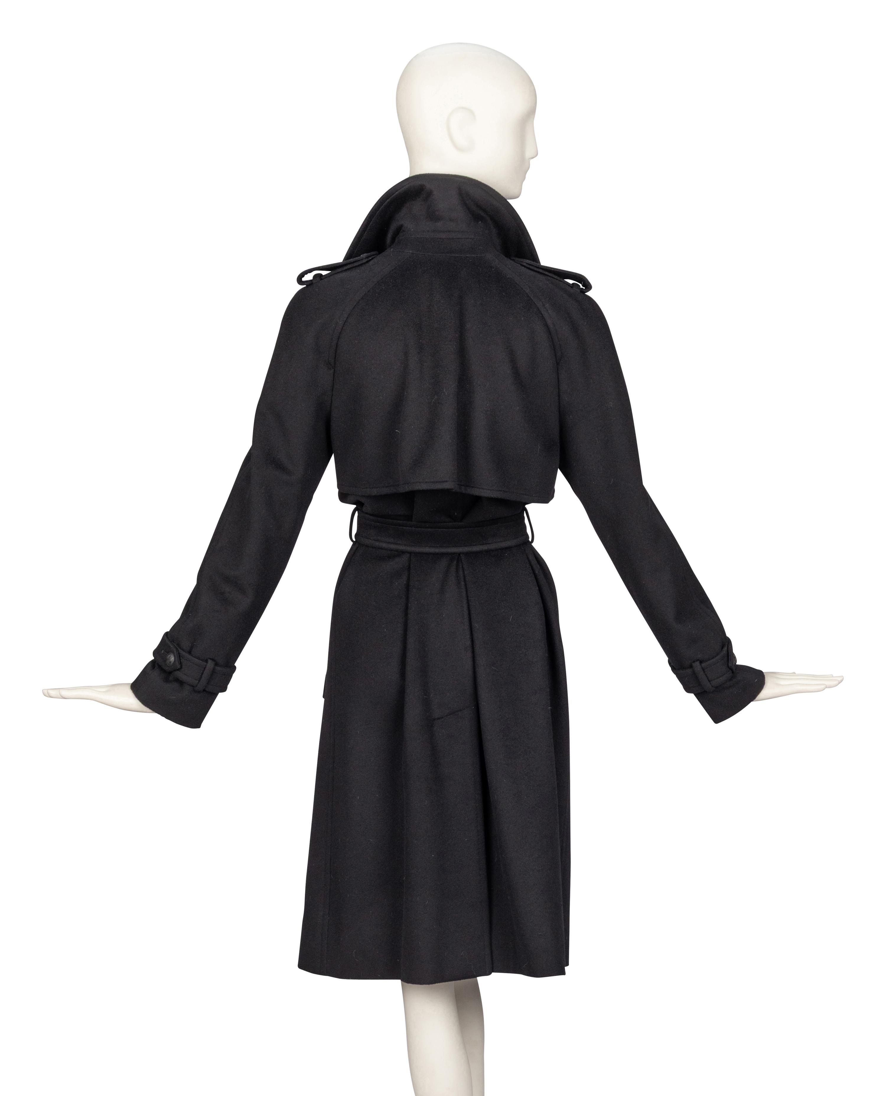 Chanel, Black Cashmere Trench Coat
