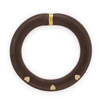 Sabbadini, Steel, Yellow Gold, and Diamond Necklace