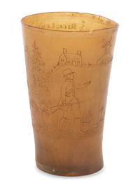 A Carved Horn Cup