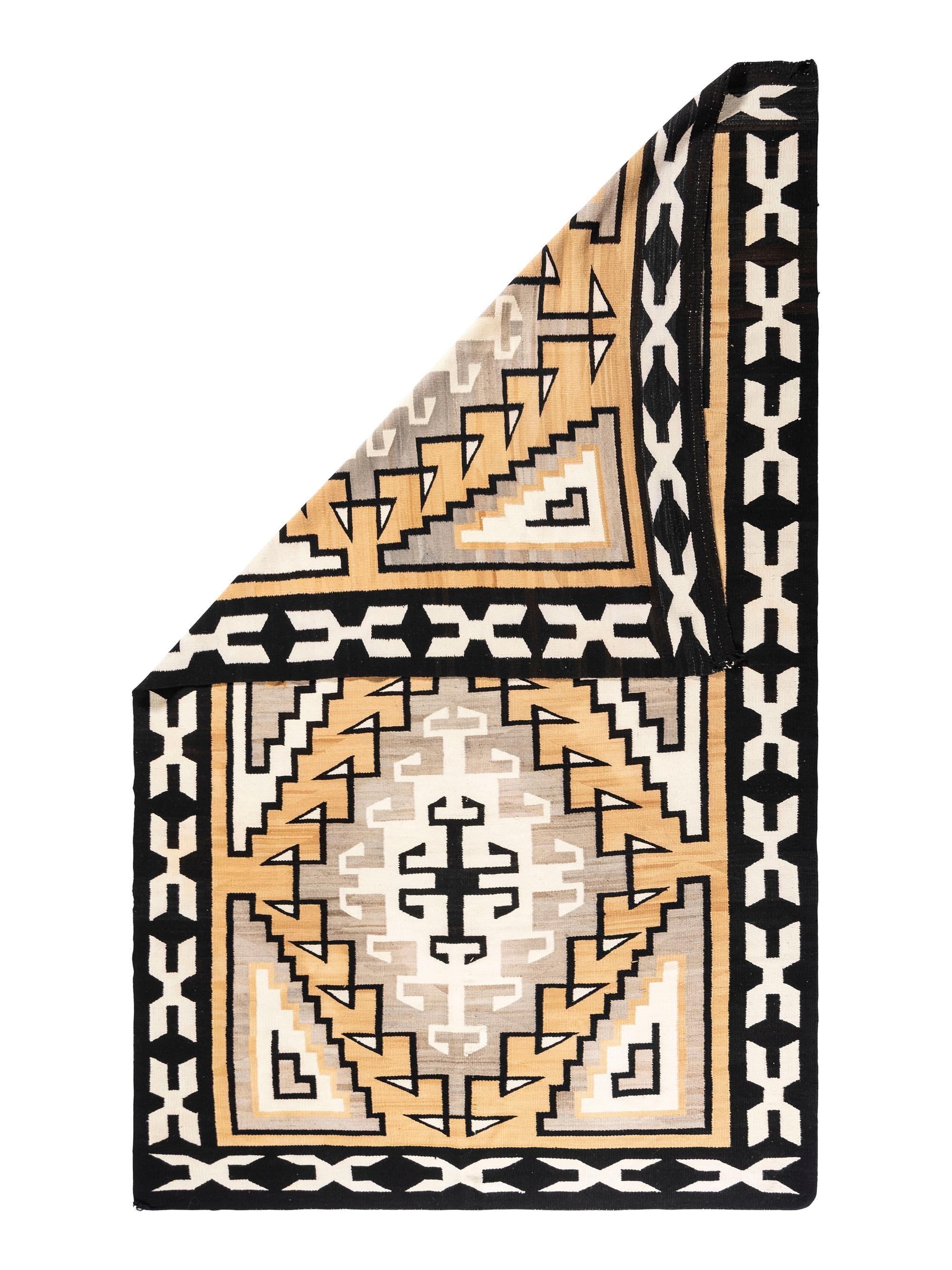Navajo Two Grey Hills Roomsize Weaving / Rug