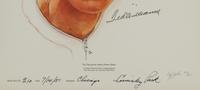 A Cliff Spohn Ted Williams Signed Autograph Limited Edition Print Formerly Displayed at Mike Ditka’s Restaurant
