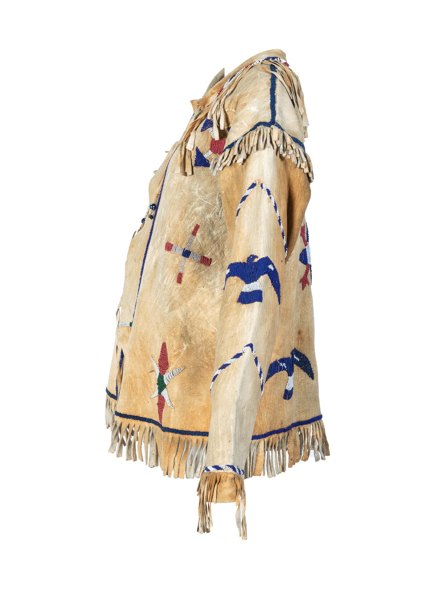 Apache Beaded Hide Jacket, Pictorial