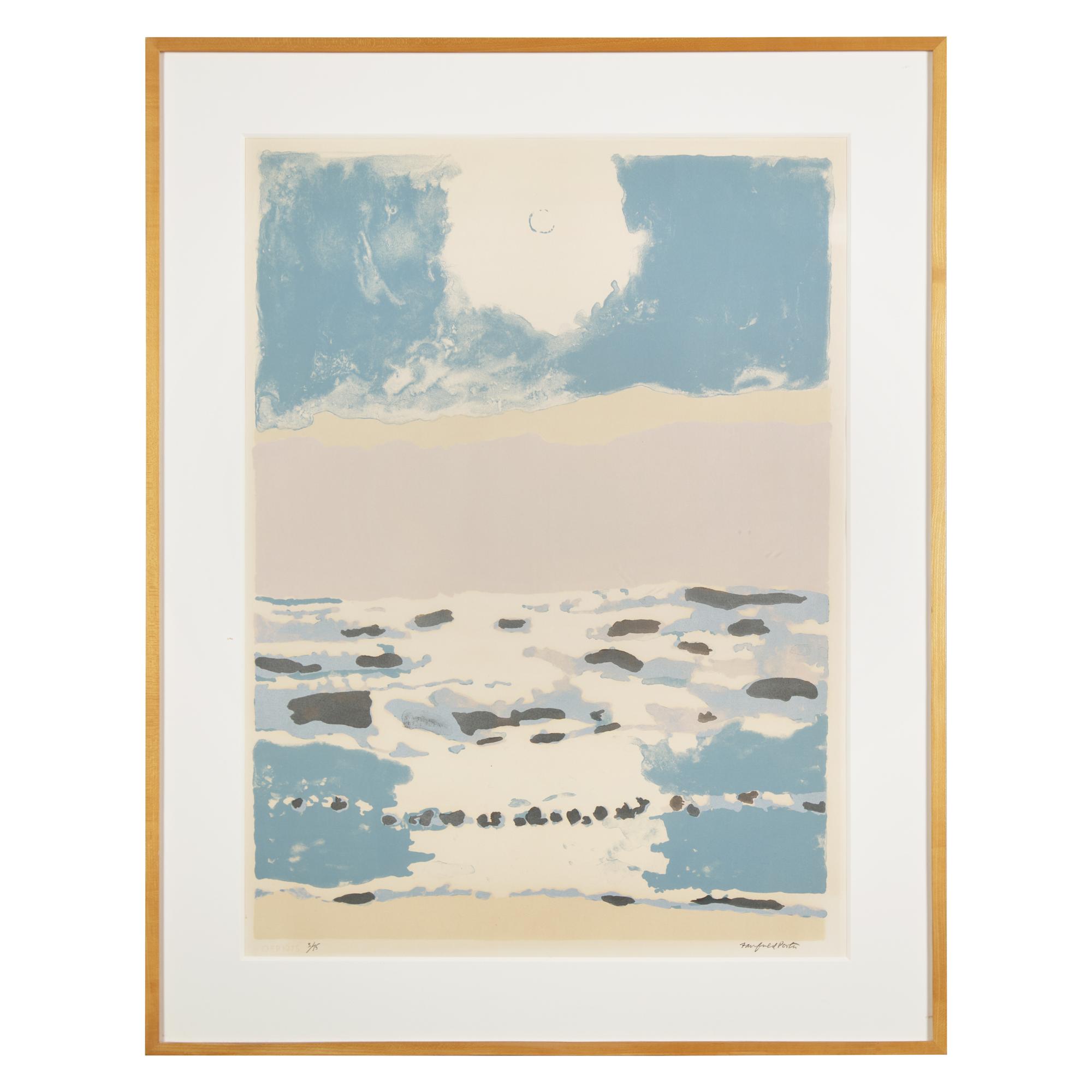 Fairfield Porter (American, 1907-1975) — Sun and Sea (from 1776 USA 1976 Bicentennial Prints ), 1975