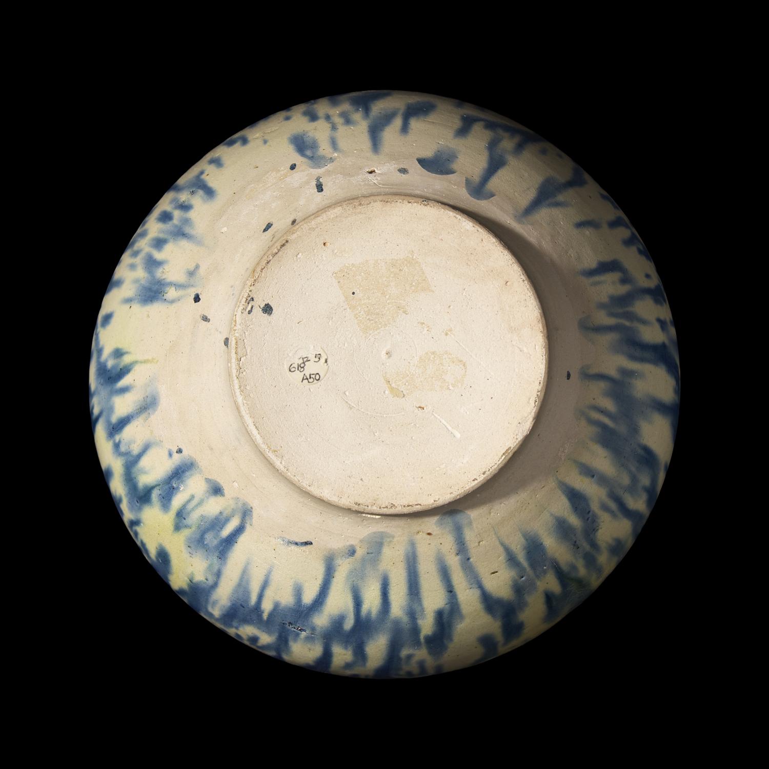 A Chinese Blue-Splashed Jar, Tang Dynasty — 唐 灑藍三彩罐