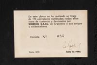 Ejemplar No 1 , 1970