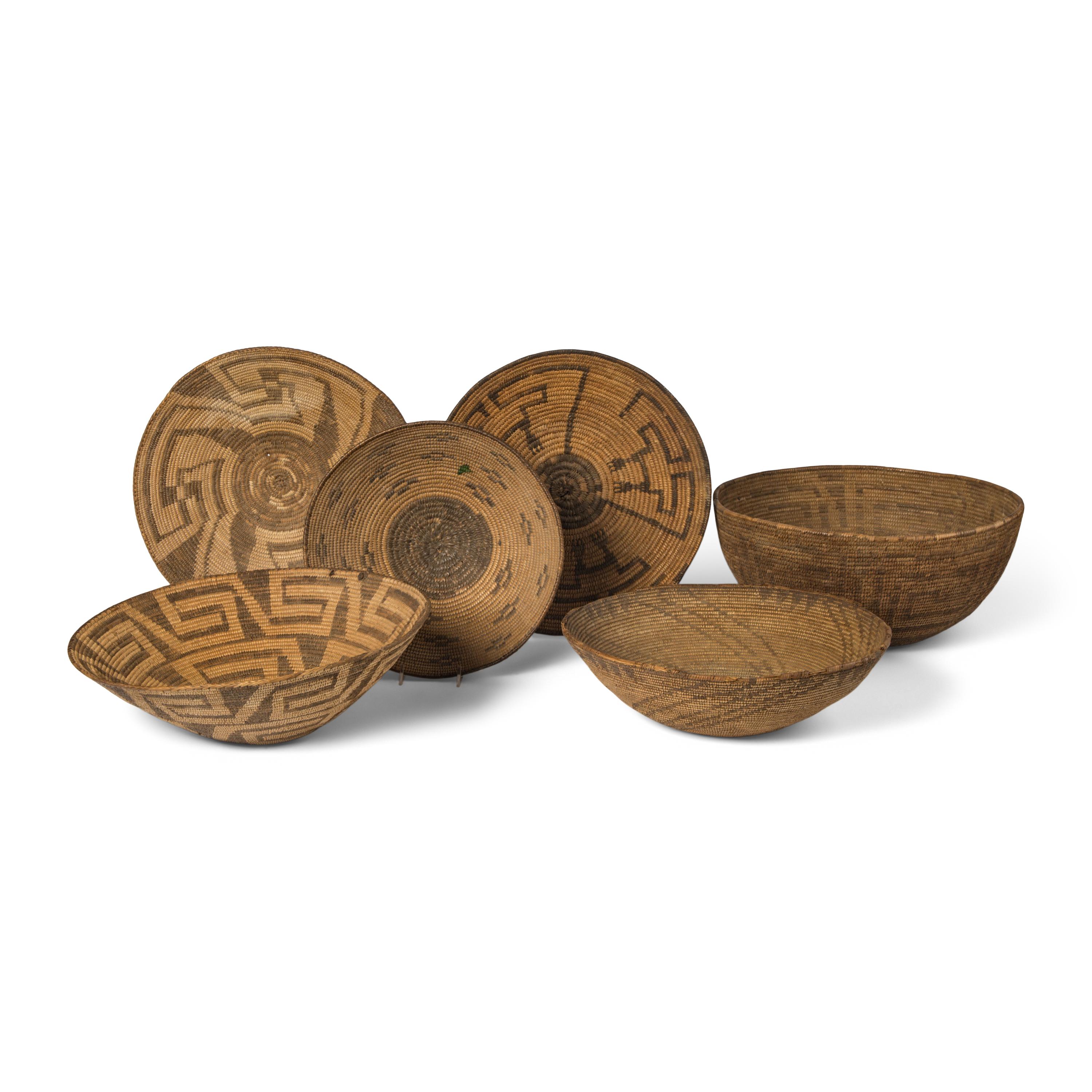 Group of Akimel O'odham and Tohono O'odham Baskets