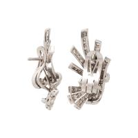 WHITE GOLD, DIAMOND EARCLIPS