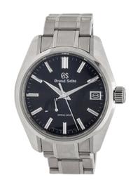 GRAND SEIKO, REF. SBGA375 STAINLESS STEEL 'SPRING DRIVE' WATCH