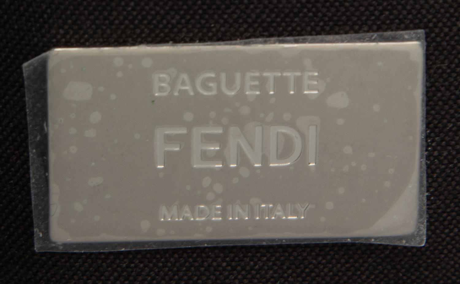 FENDI, MINT GREEN QUILTED LEATHER BAGUETTE