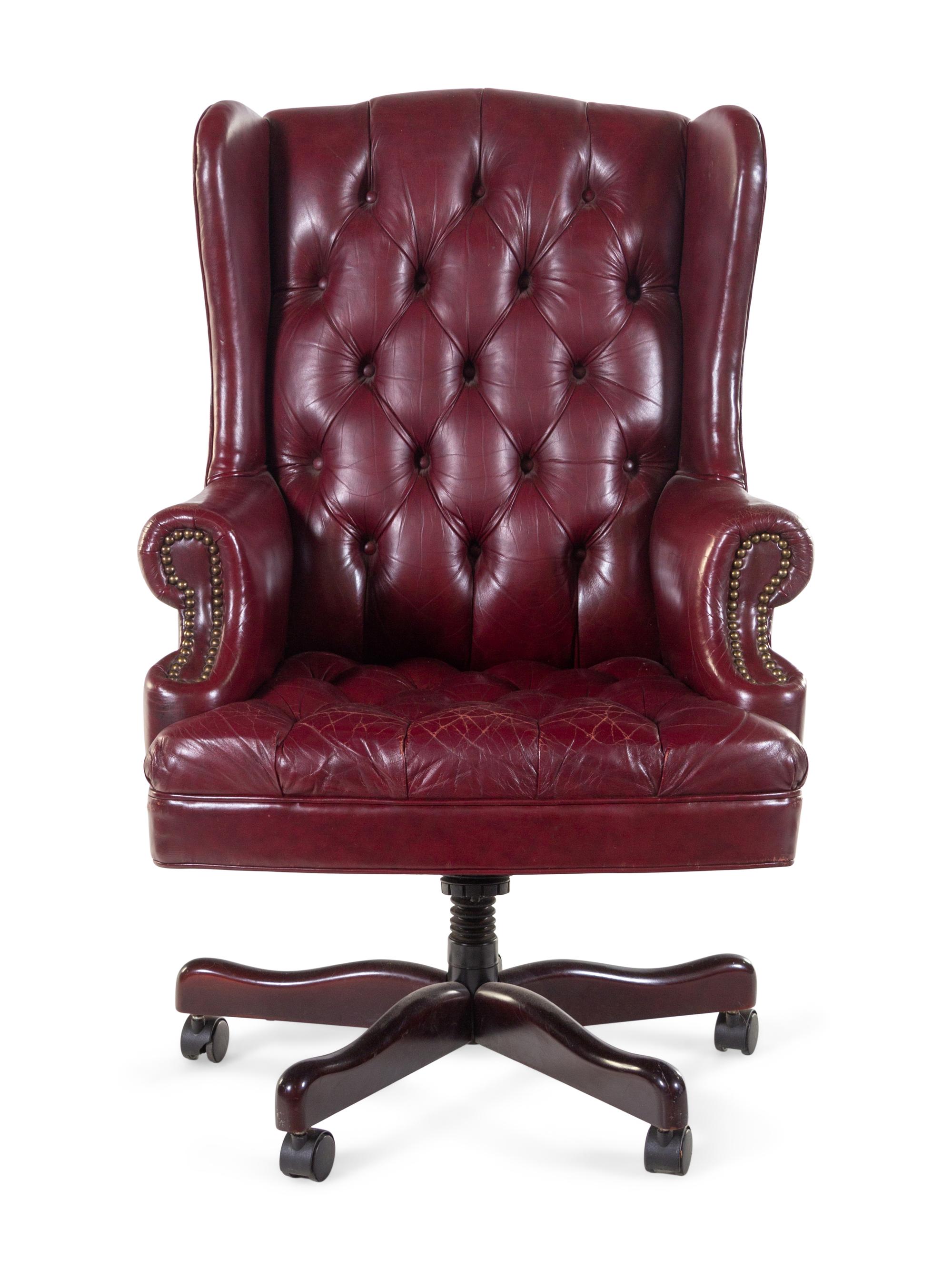 A Leather Upholstered Desk Chair