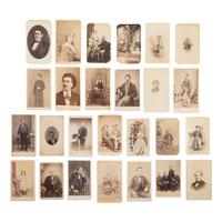 [Early Photography] Group of 114 Carte de Visites of Men, Women, and Children, incl. Portraits by Brady and Gardner