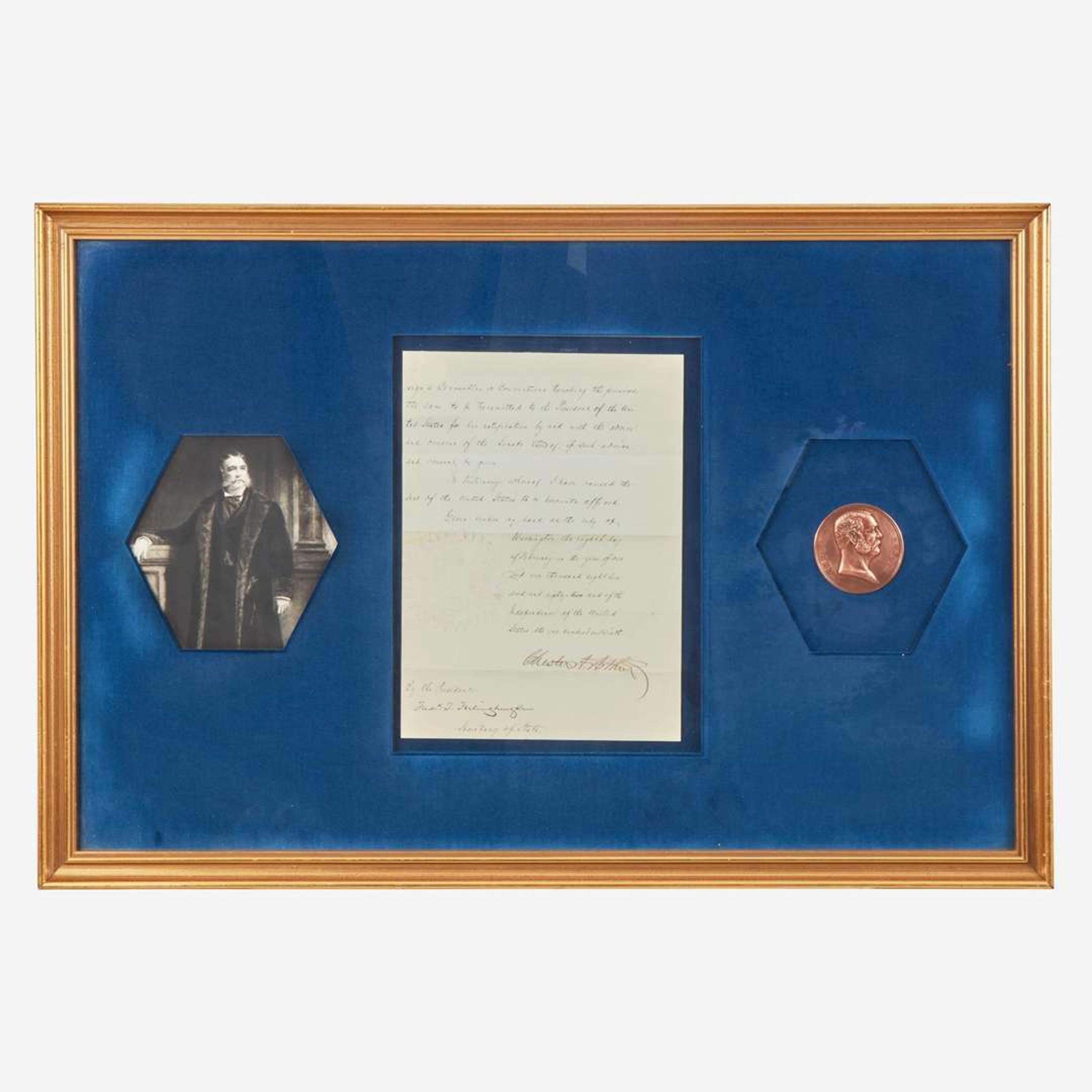 [Presidential] Arthur, Chester A. Manuscript Document, signed