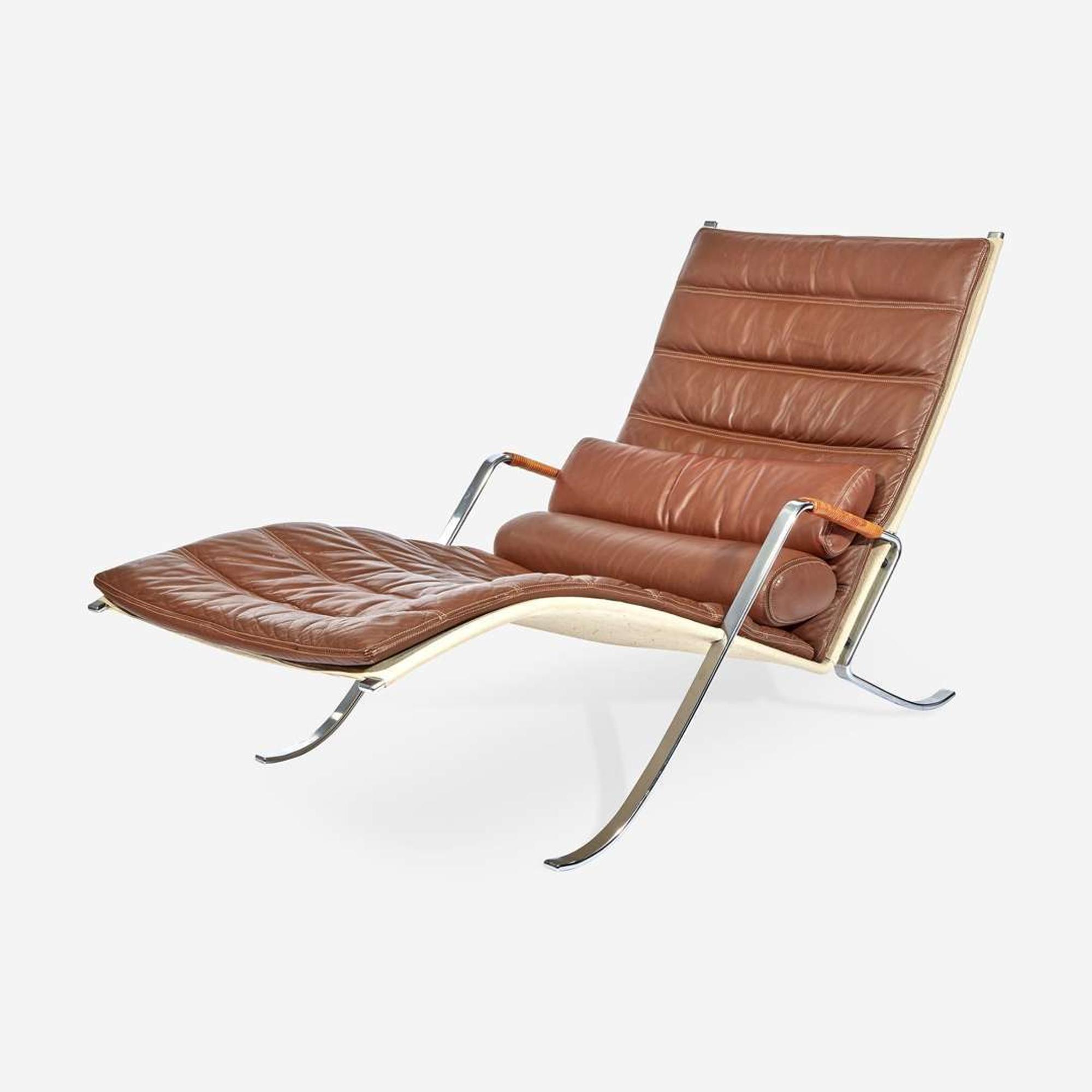Preben Juul Fabricius (Danish, 1931-1984) and Jørgen Kastholm (Danish, 1931-2007) Grasshopper Chaise Lounge, Alfred Kill International, Germany, circa 1968