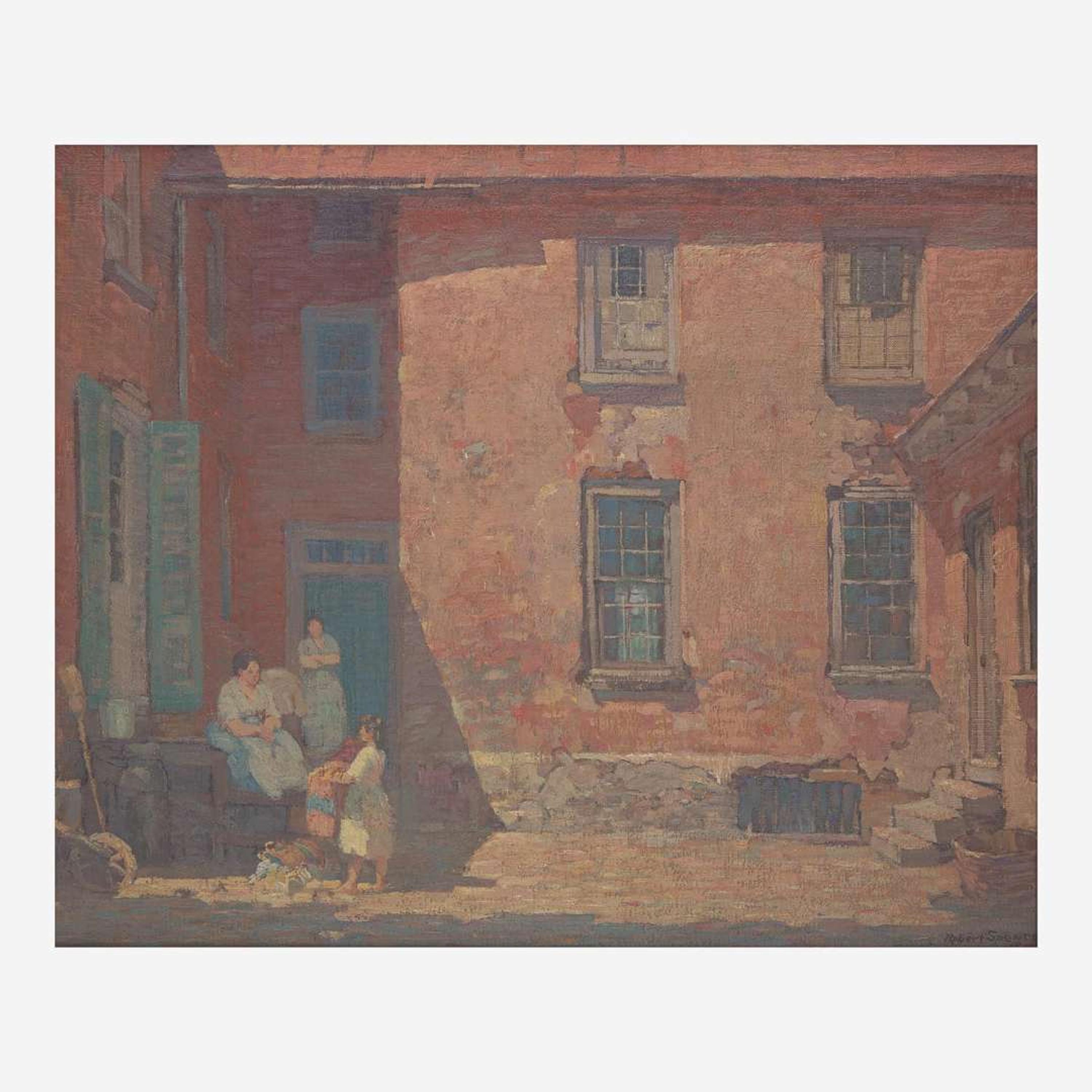 Robert Spencer (American, 1879–1931) Courtyard at Noon