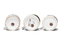 Three Porcelain Shaving Mugs