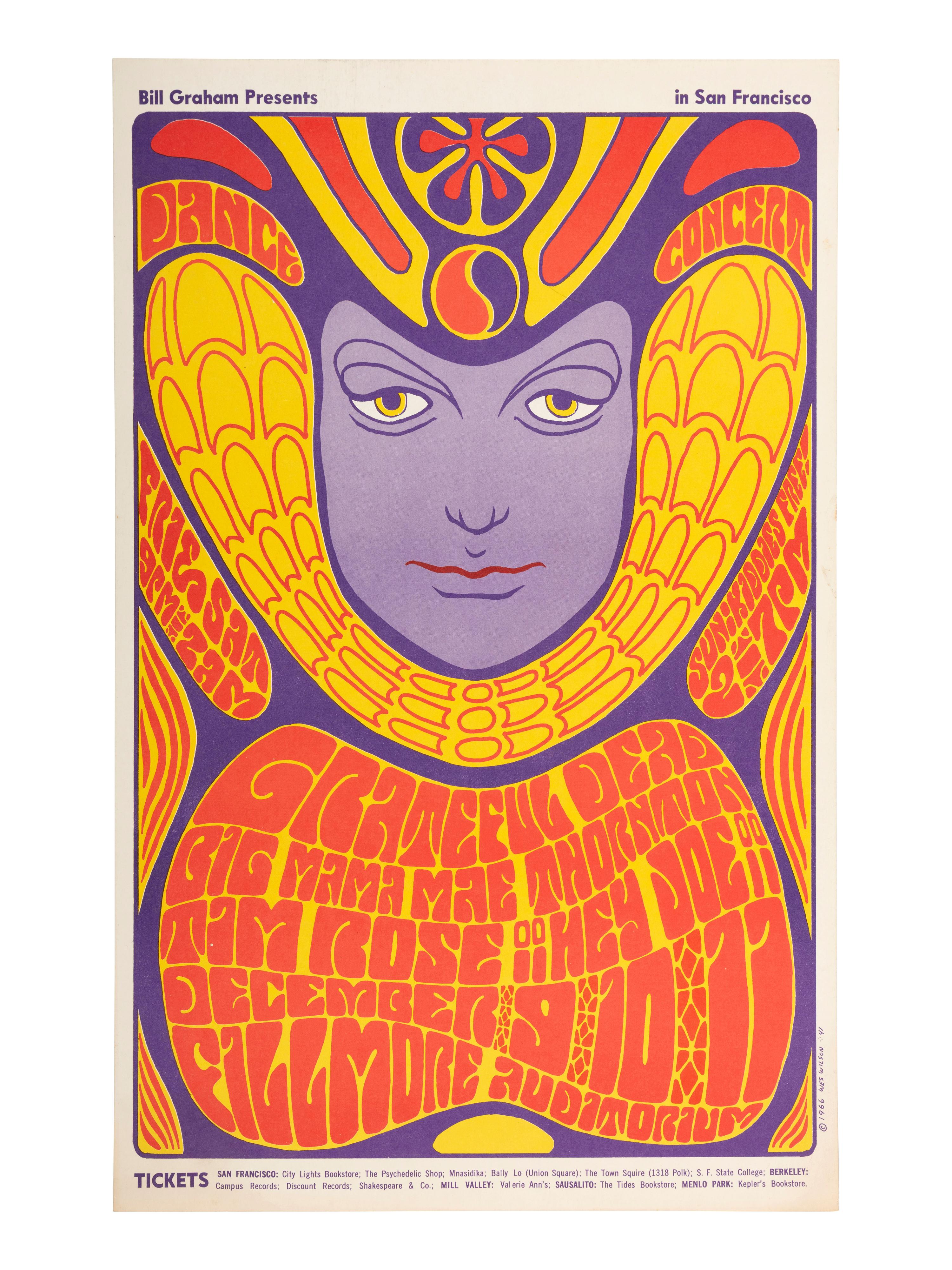 [MUSIC]. 2 Fillmore Auditorium posters promoting the Grateful Dead and Chuck Berry.