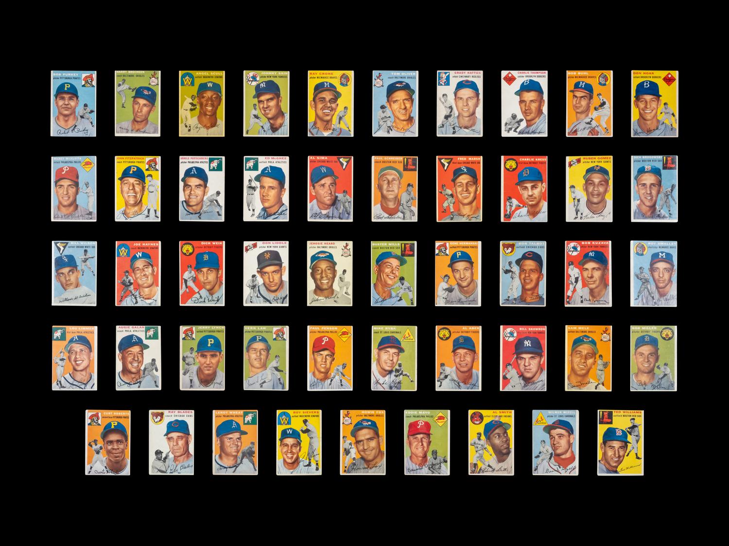 A Near Set of 1954 Topps Baseball Cards (245/250)