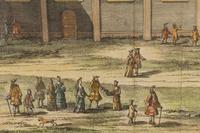 A Collection of Eighteen Hand-Colored Engravings Depicting Views of European Capitals and Famous Buildings