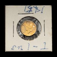 An 1851 Liberty Head $1 Gold Coin