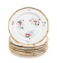A Set of Eight Davenport Porcelain Dinner Plates Diameter 10 1/4 inches. — 1830-1840