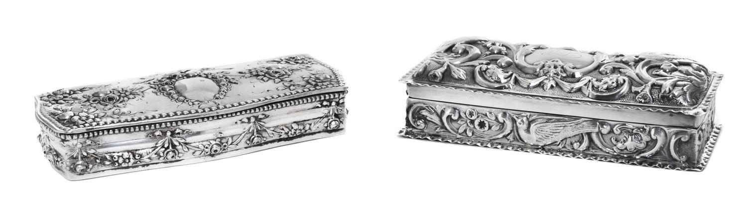 Two European Trinket Boxes, , comprising and English and a continental example