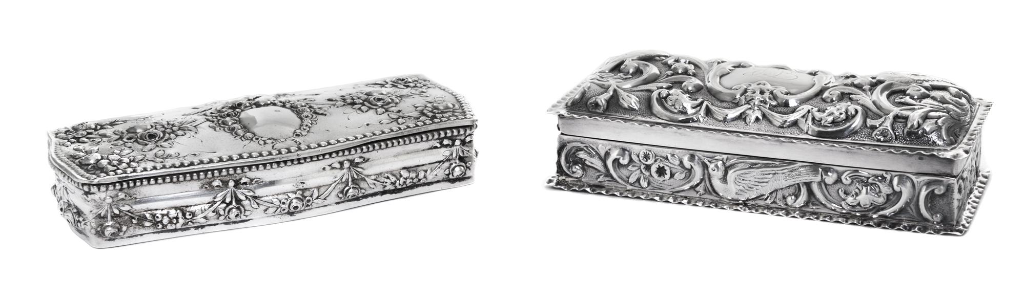 Two European Trinket Boxes, , comprising and English and a continental example