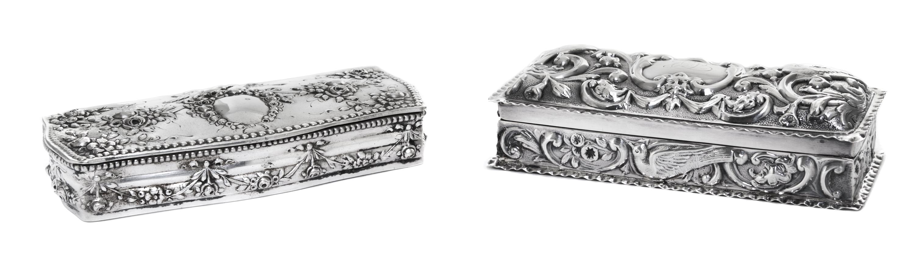 Two European Trinket Boxes, , comprising and English and a continental example