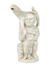 A Ralph Wood-Type "Bacchus and Pan" Jug