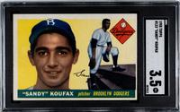 A 1955 Topps Sandy Koufax Rookie Baseball Card (SGC 3.5 VG+)