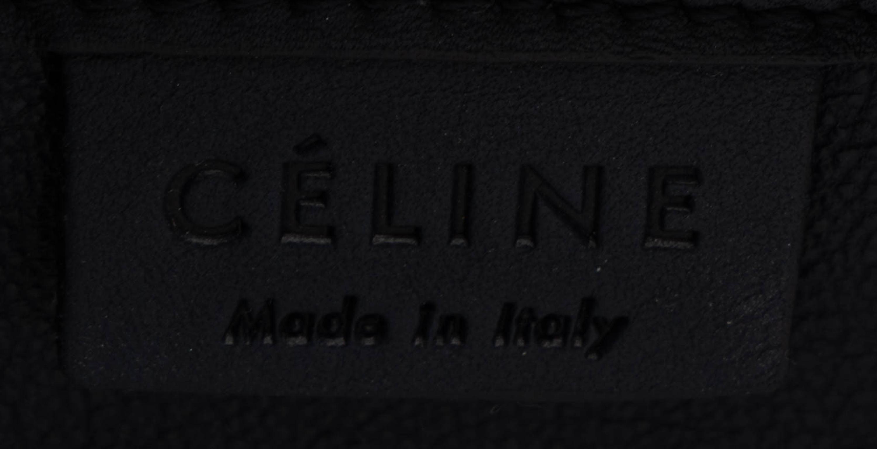 Céline, Nano Luggage Bag in Blue Python & Leather