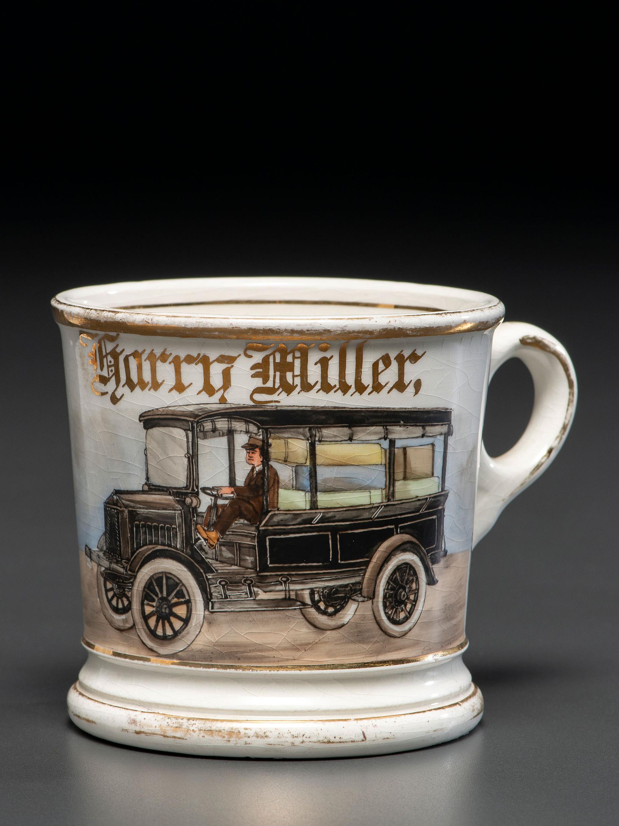 A Moving Van Operator's Porcelain Occupational Shaving Mug