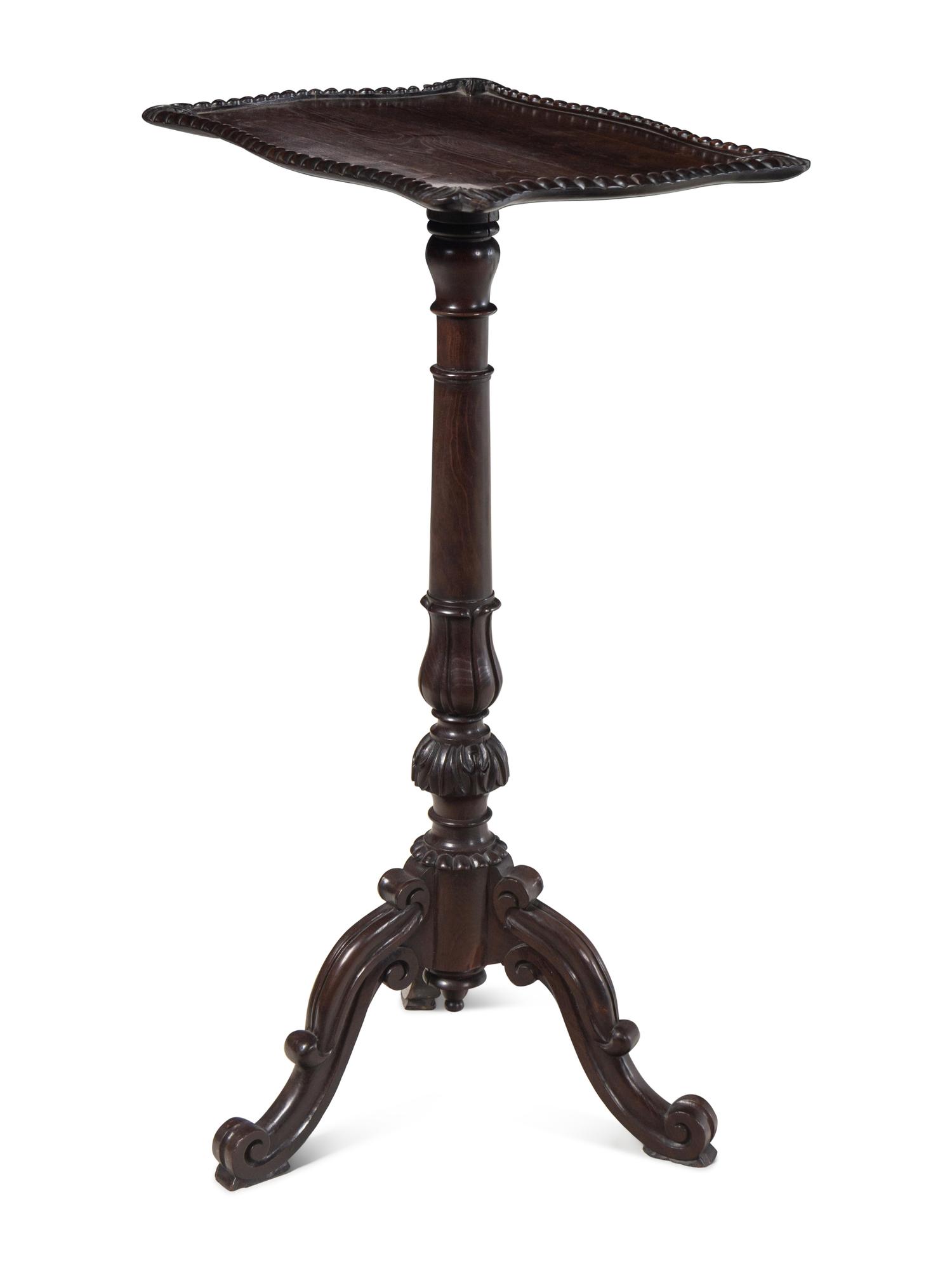 A Scottish William IV Laburnum Tripod Table in the Manner of Gillows of Lancaster