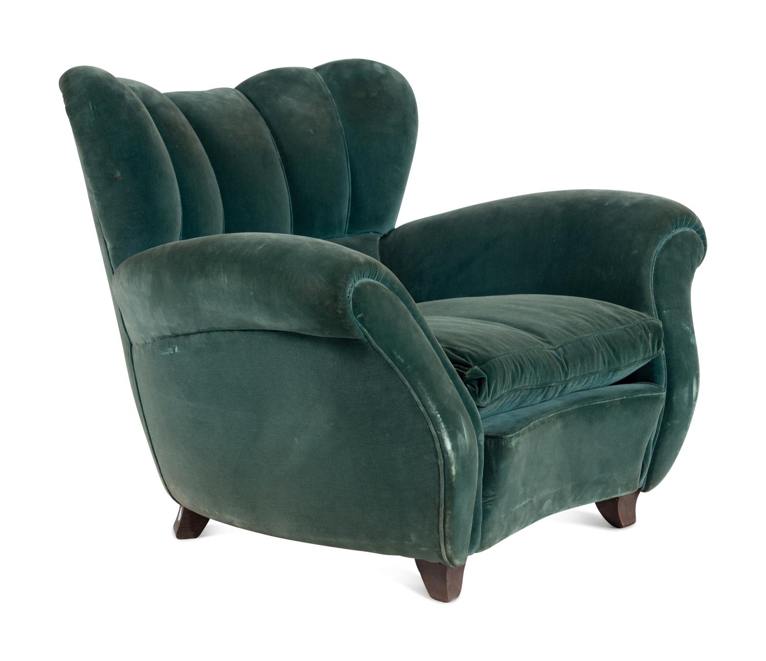 Pair of Wingback Lounge Chairs