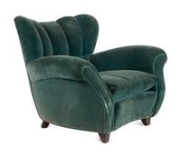 Pair of Wingback Lounge Chairs
