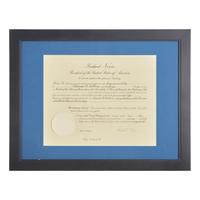 [Presidential] Nixon, Richard. Partially-printed document, signed