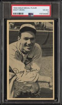 A 1934 Gold Medal Flour Dizzy Dean Baseball Card (PSA 4 VG-EX)
