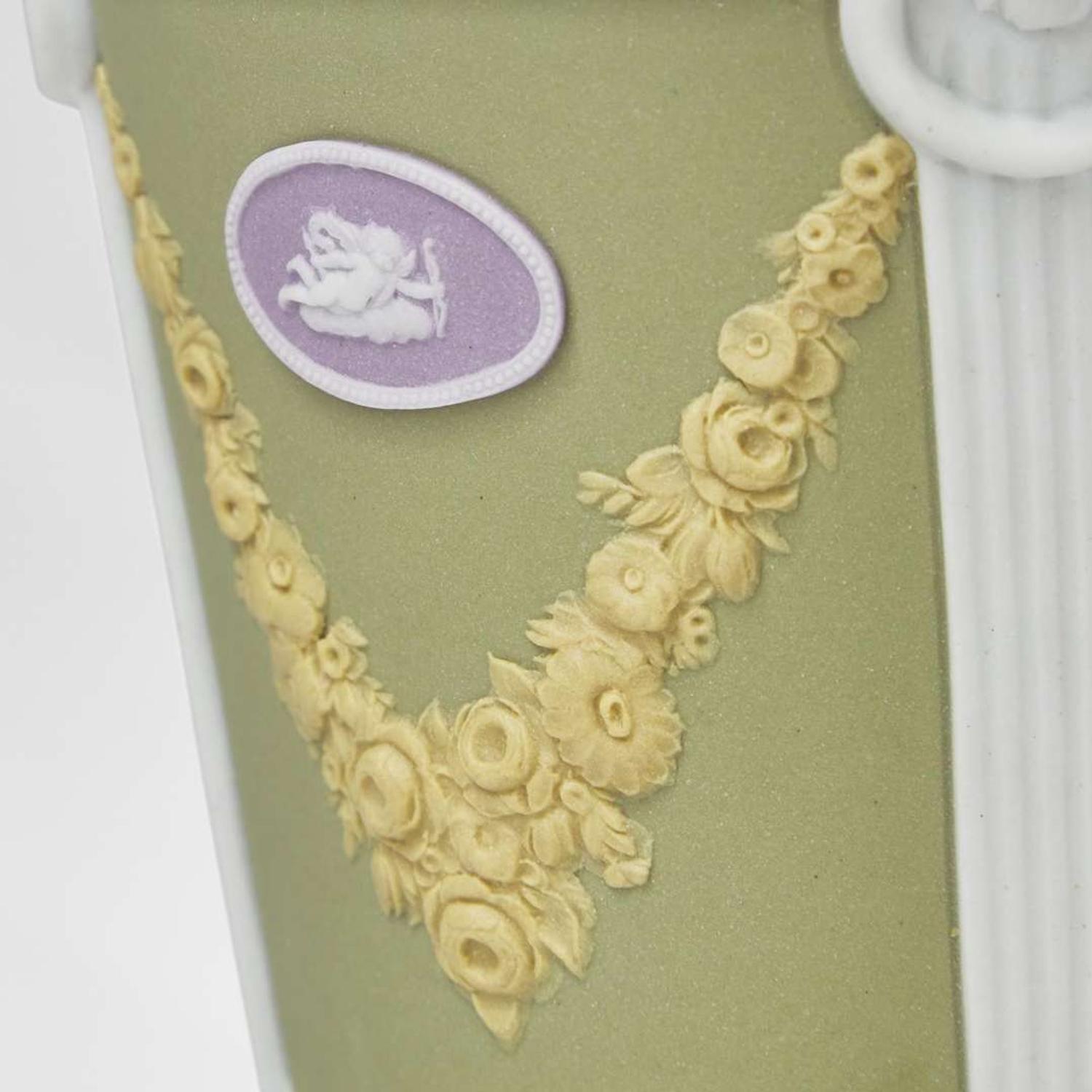 Three Wedgwood Jasperware Monopod Vases UK, 19th century