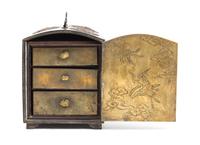 A Mixed Metal Box Height 4 3/4 inches. — 19TH CENTURY
