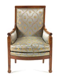 An Empire Mahogany Bergere — 19TH CENTURY