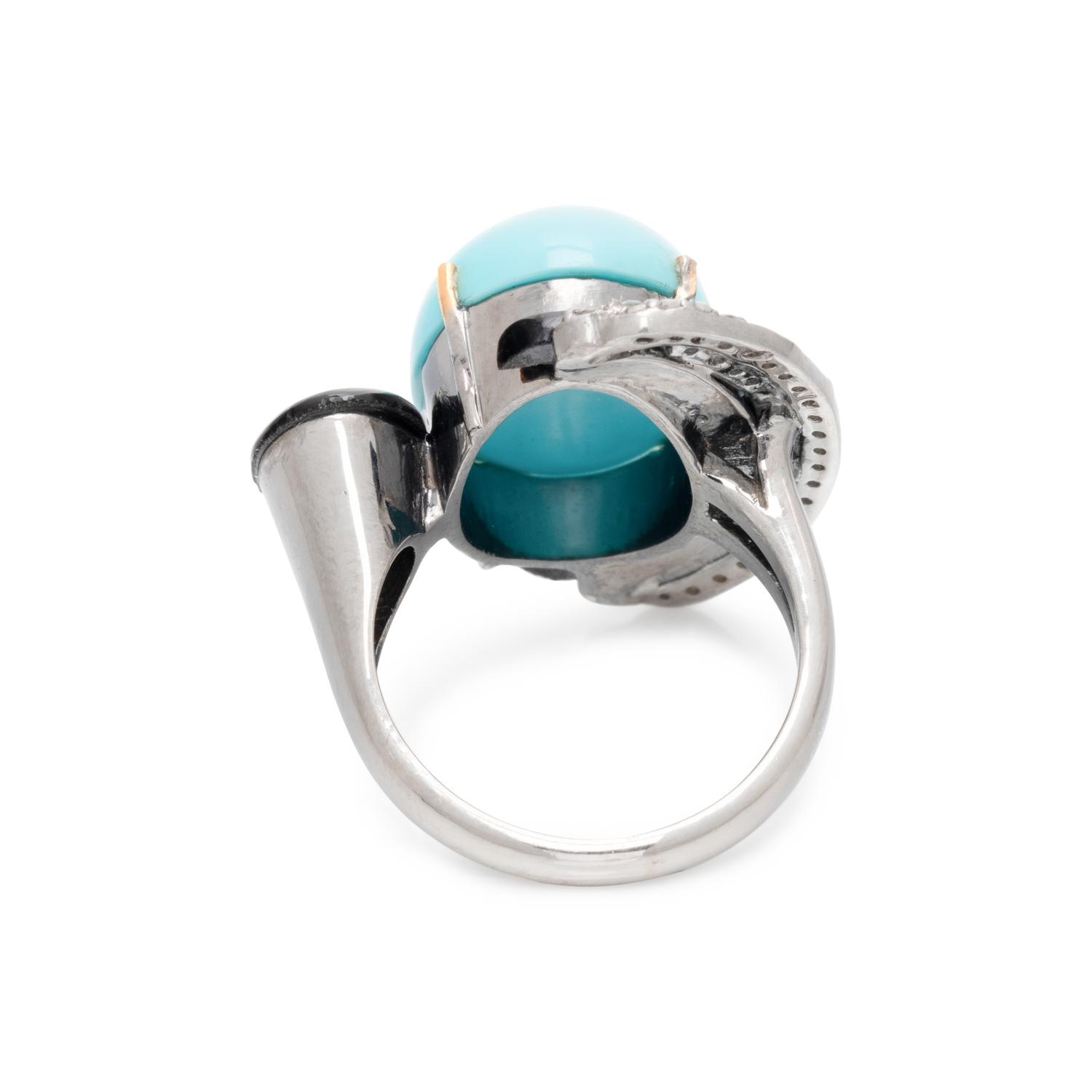 GEMSTONE AND DIAMOND RING