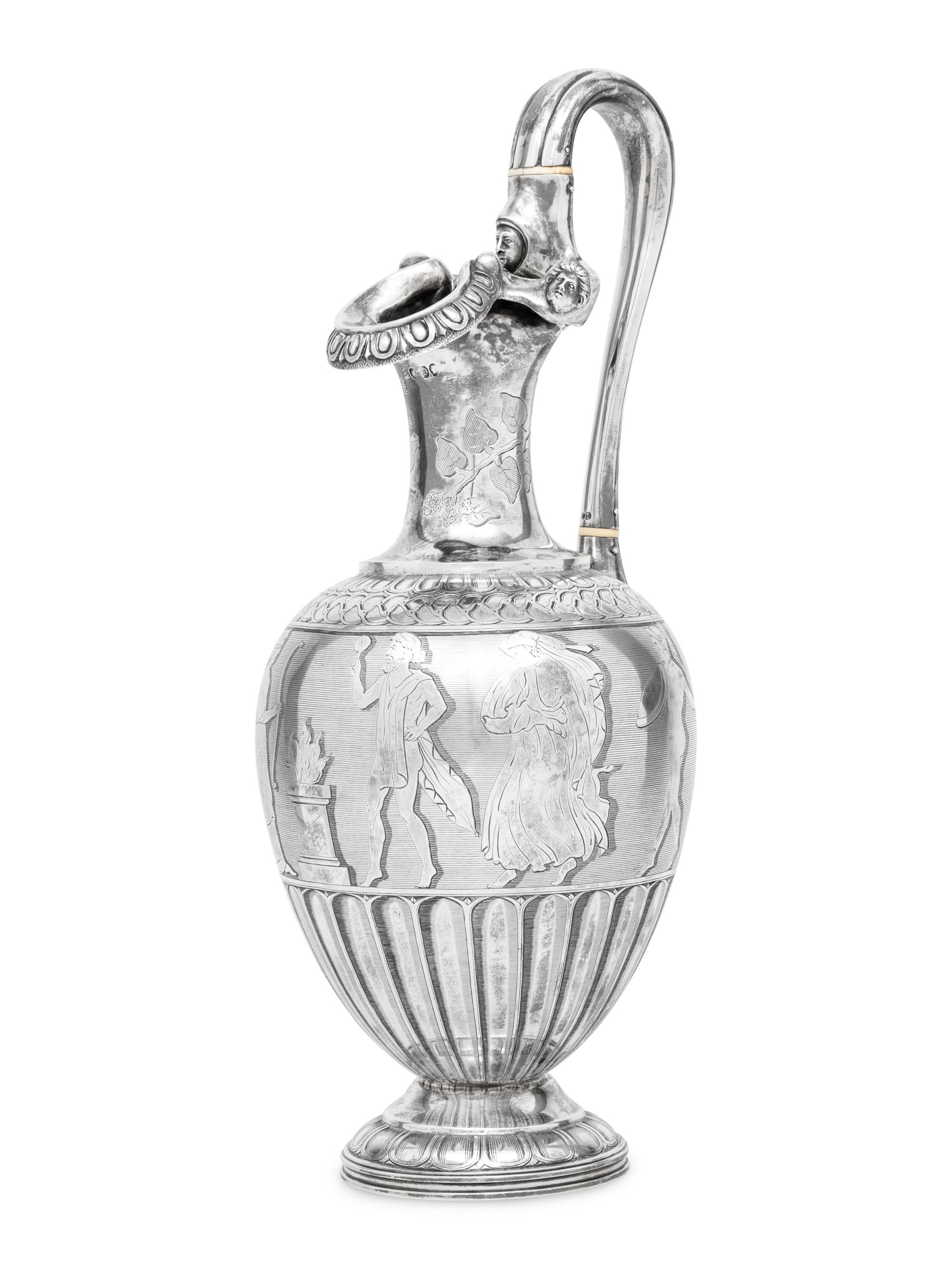 A Victorian Silver Ewer