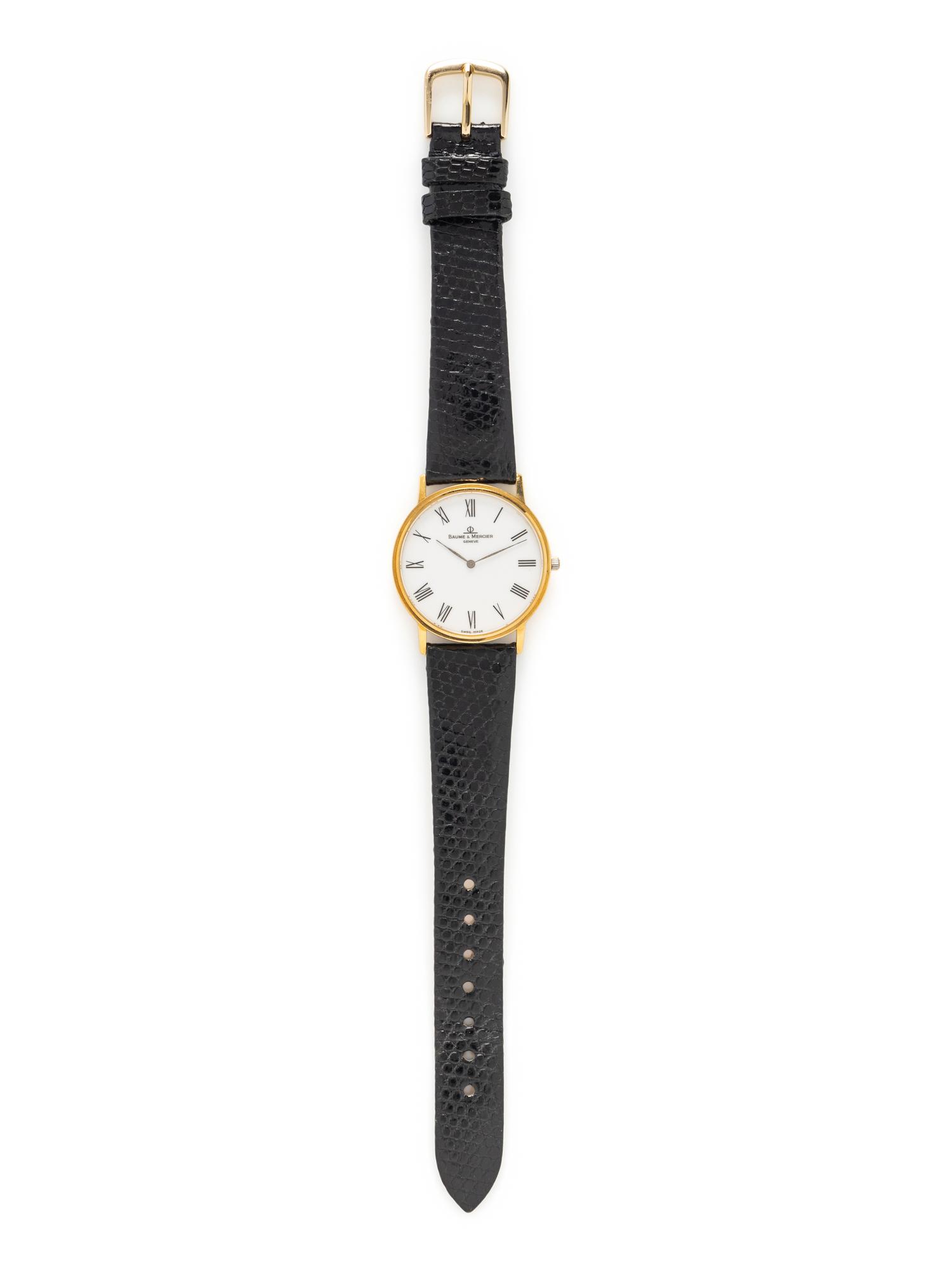 BAUME & MERCIER, REF. MV045088 18K YELLOW GOLD 'CLASSIMA' WATCH