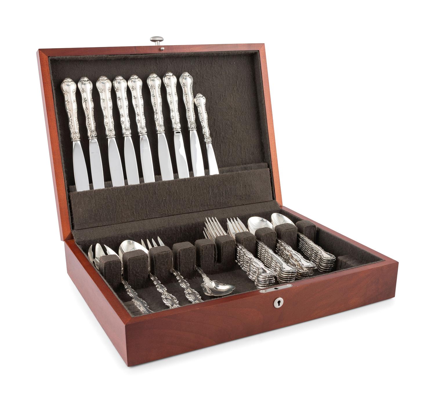 An American Silver Flatware Service